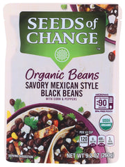 SEEDS OF CHANGE: Organic Beans Savory Mexican Style Black Beans, 9.20 oz