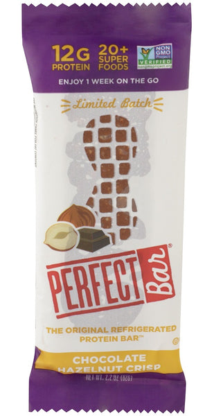 PERFECT FOODS: Chocolate Hazelnut Crisp Bar, 2.20 oz