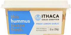 ITHACA COLD CRAFTED: Fresh Lemon Garlic Hummus, 10 oz