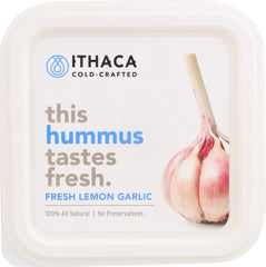 ITHACA COLD CRAFTED: Fresh Lemon Garlic Hummus, 10 oz