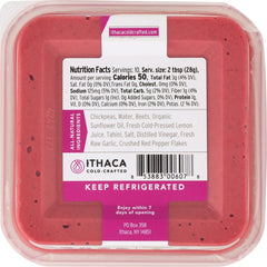 ITHACA COLD CRAFTED: Fresh Lemon Beet Hummus, 10 oz