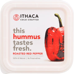 ITHACA COLD CRAFTED: Roasted Red Pepper Hummus, 10 oz