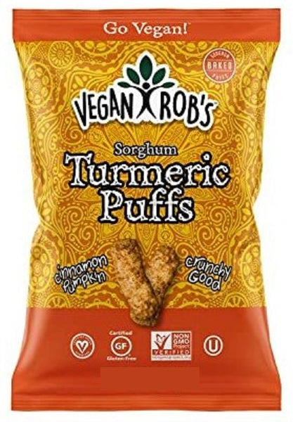 VEGAN ROB'S: Sorghum Turmeric Puffs, 1.25 oz