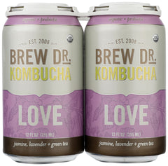 BREW DR KOMBUCHA: Love Kombucha 4 Pack, 48 oz