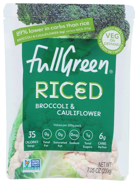 FULLGREEN: Riced Broccoli & Cauliflower, 7.05 oz