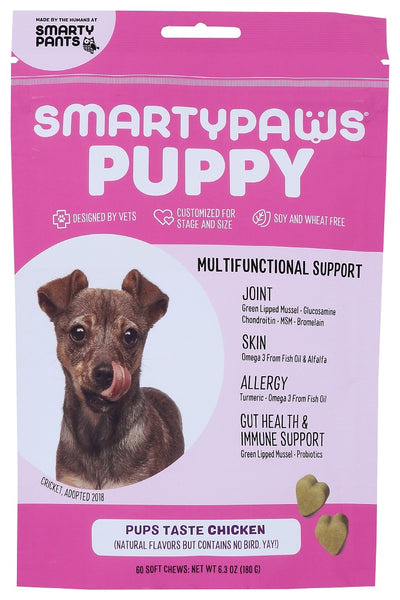 SMARTY PANTS: SmartyPaws Chicken Puppy Formula, 60 pc