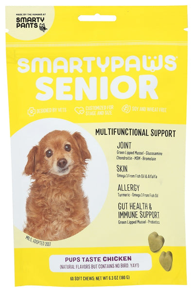 SMARTY PANTS: SmartyPaws Chicken Senior Formula, 60 pc