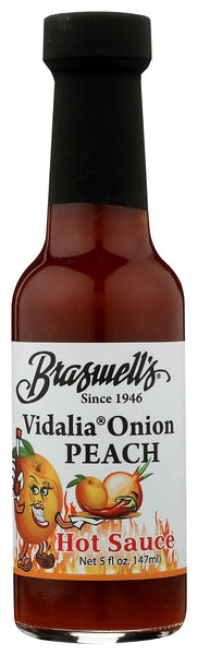 BRASWELL'S: Vidalia Onion Peach Hot Sauce, 5 oz