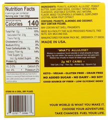 MUNK PACK: Peanut Butter Keto Granola Bar 4 Pack, 4.51 oz