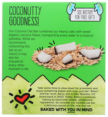 BOBO'S: Coconut 4 Pack Oat Bars, 12 oz