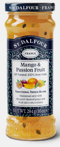 ST. DALFOUR: Mango and Passion Fruit Fruit Spread, 10 oz