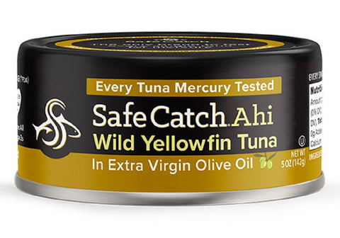 SAFECATCH: Ahi Wild Yellowfin Tuna in Extra Virgin Olive Oil, 5 oz