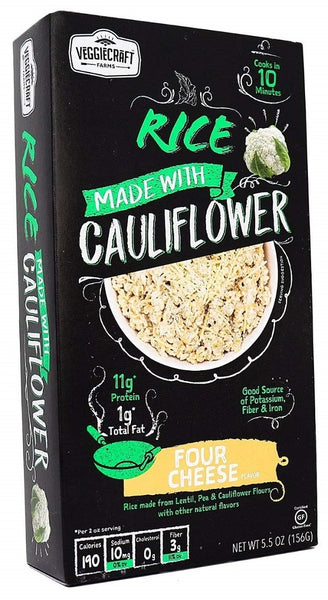 VEGGIECRAFT: Four Cheese Cauliflower Rice, 5.50 oz