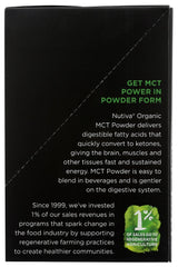 NUTIVA: Organic Unflavored MCT Powder 10 Pack, 3.5 oz