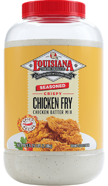 LOUISIANA FISH FRY: Crispy Chicken Fry Chicken Batter Mix, 84 oz