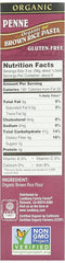 LUNDBERG: Penne Organic Brown Rice, 12 oz