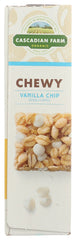 CASCADIAN FARM ORGANIC: Chewy Vanilla Chip Granola Bar, 7.4 oz