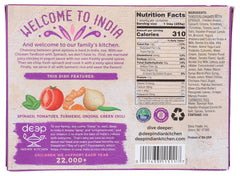 DEEP INDIAN KITCHEN: Chicken Tandoori with Spinach Entree, 9 oz