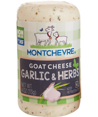 MONTCHEVRE: Goat Cheese Mini Log Garlic and Herb, 4 oz