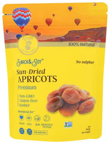 AZNUT: Apricots Sun Dried Dark, 6 oz