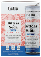 HELLA COCKTAIL: Bitters Dry Aromatic 4Pk, 48 fo