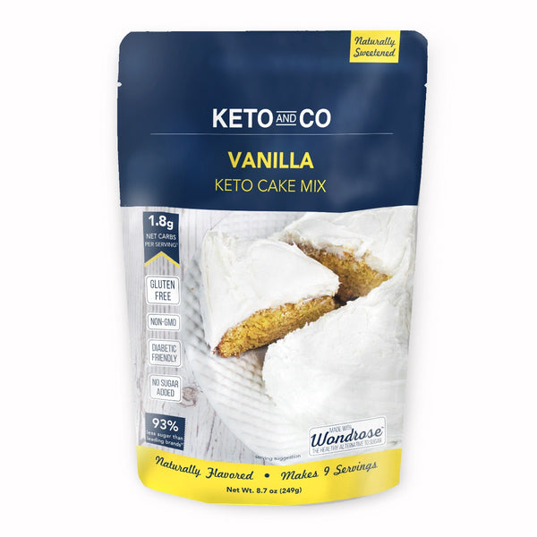 KETO & CO: Mix Cake Vanilla, 8.7 oz
