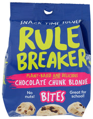 RULE BREAKER SNACKS: Bites Choc Chunk Blondie, 4 oz