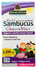 NATURES ANSWER: Sambucus Eldbry Kids Chew, 45 tb