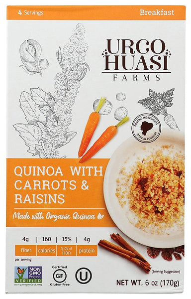 URCOHUASI FARMS: Quinoa Carrots And Raisn, 6 oz