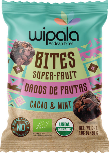 WIPALA: Bites Cacao and Mint, 1.06 oz