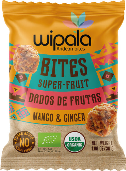 WIPALA: Bites Mango And Ginger, 1.06 oz