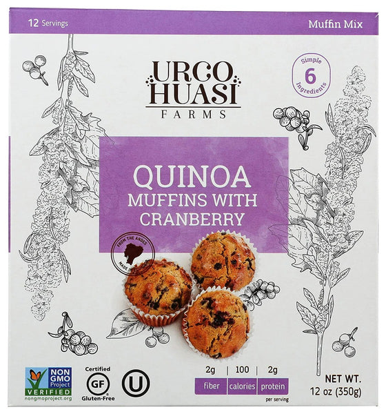 URCOHUASI FARMS: Muffin Quinoa Cranberry, 12 oz