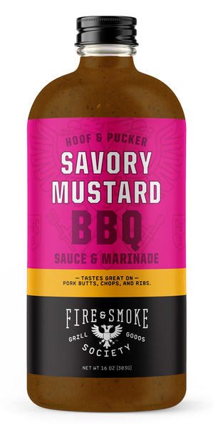 FIRE AND SMOKE: Sauce Sweet Mustard, 16 oz