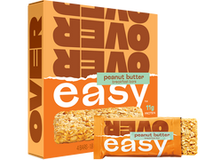 OVER EASY: Bar Brkfst Pnut Bttr 4Pc, 7.2 oz