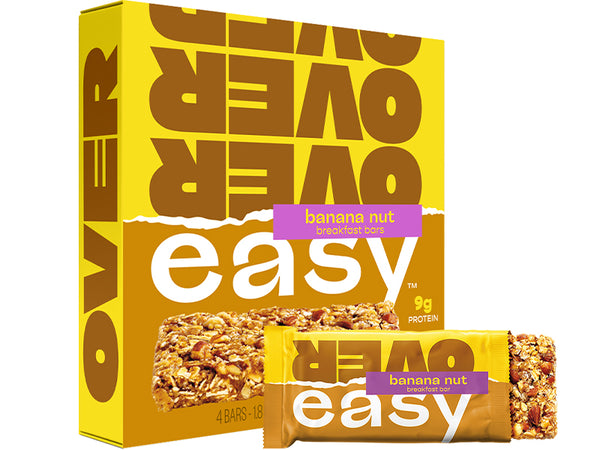 OVER EASY: Bar Brkfst Bnan Nut 4Pc, 7.2 oz