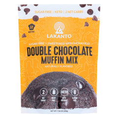 LAKANTO: Muffin Mix Dble Chocolate, 7.06 oz