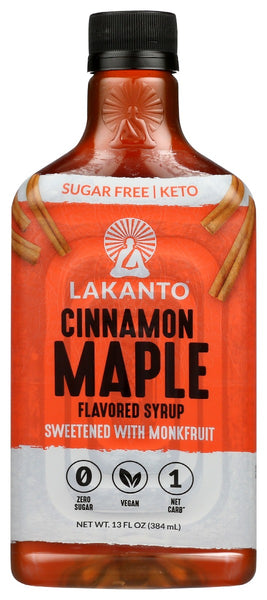 LAKANTO: Syrup Cinnamon Maple, 13 oz