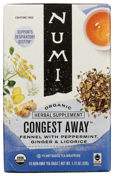 NUMI TEAS: Tea Congest Away, 16 bg
