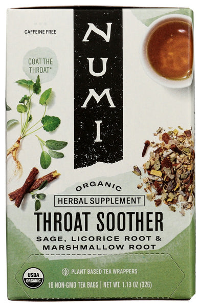NUMI TEAS: Tea Throat Soother, 16 bg