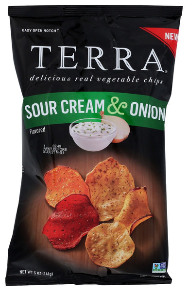 TERRA CHIPS: Chip Sour Cream And Onion, 5 oz