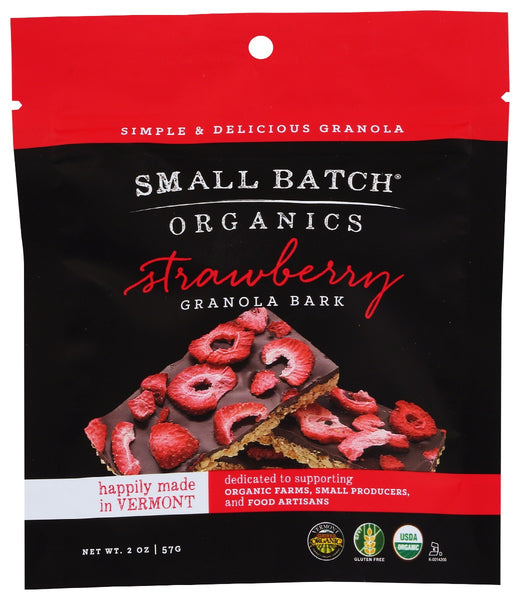 SMALL BATCH ORGANICS: Granola Bark Strwbry, 2 oz