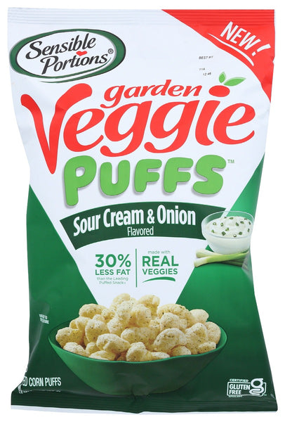 SENSIBLE PORTIONS: Puffs Veggie Sour Cream, 3 oz