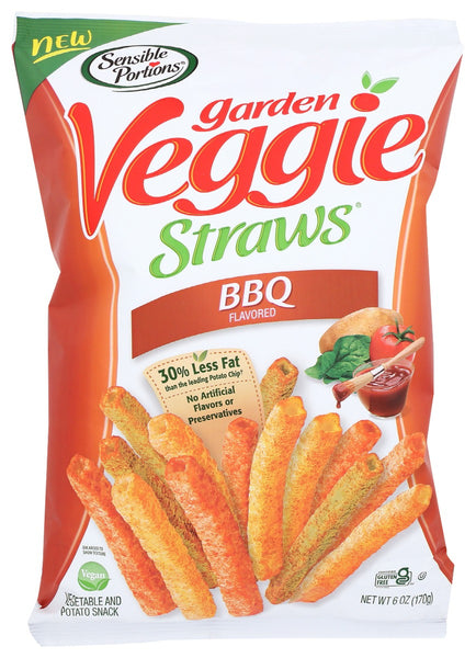 SENSIBLE PORTIONS: Veggie Straws Bbq, 6 oz