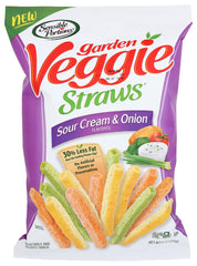 SENSIBLE PORTIONS: Straw Veg Sour Crm Onion, 6 oz