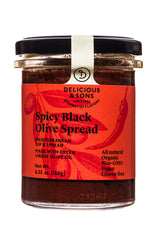 DELICIOUS & SONS: Spread Spicy Black Olive, 6.35 oz