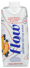 FLOW WATER: Water Peach Blueberry, 16.9 fo