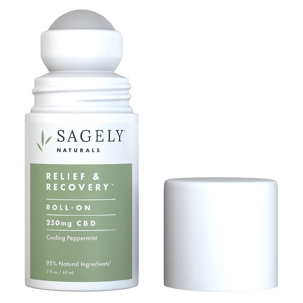 SAGELY NATURALS: Roll On Cbd Relief Jumbo, 2 oz