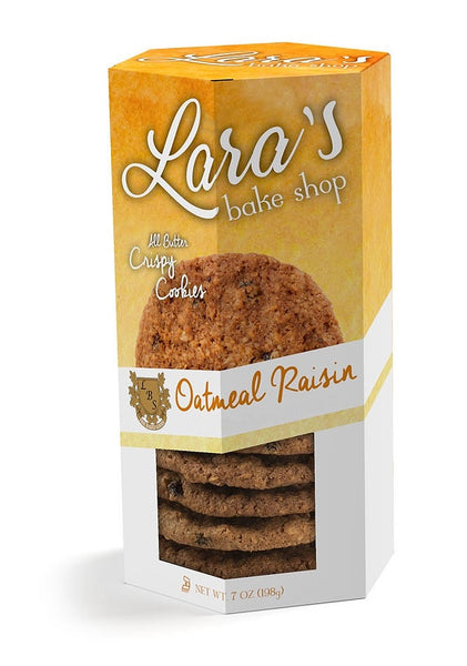 LARA'S BAKE SHOP: Cookie Oatmeal Raisin, 7 oz