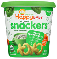 HAPPY BABY: Snack Crmy Spnch Crrt Org, 1.5 oz