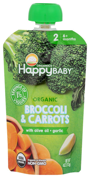 HAPPY BABY: Food Baby Broc Crt Org, 4 oz